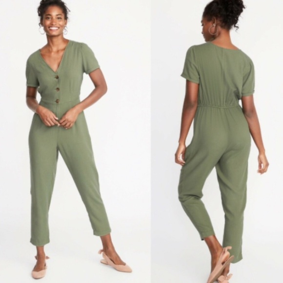 old navy jumpsuit green